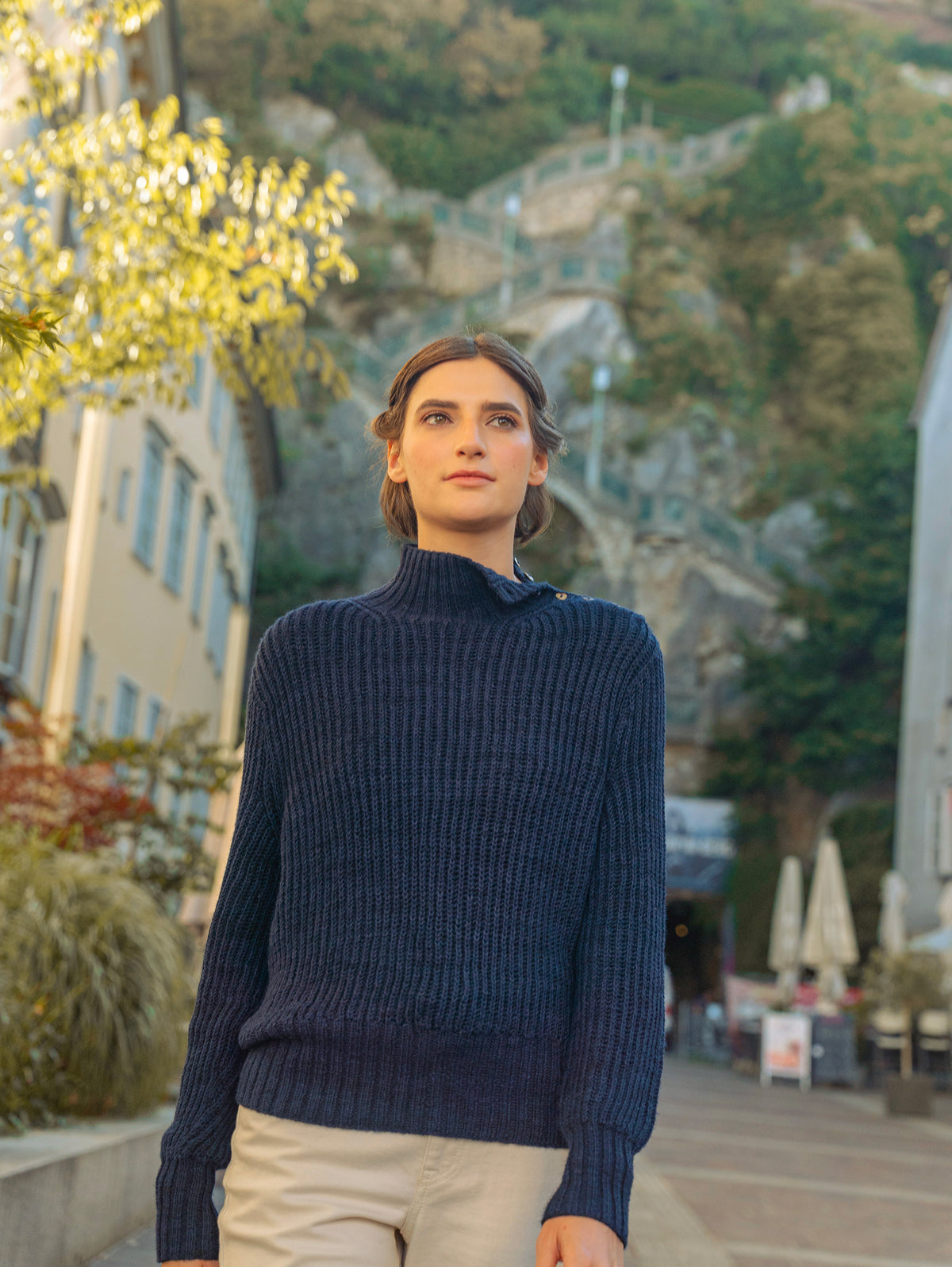 Buttoned Sweater