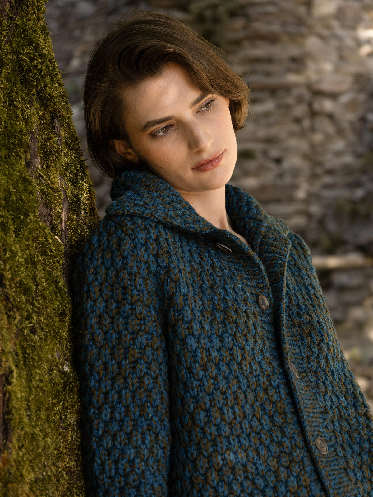 Collar Fisherman Cardigan