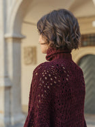 High-neck Lacy Sweater