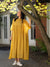 Ramie Tencel Dress - Yellow-Golden 1