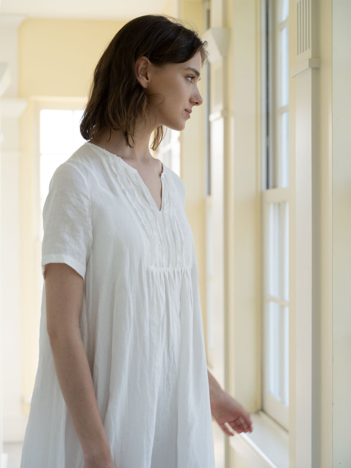linen pintuck swing dress Pintucked Linen Dress : r/sewing