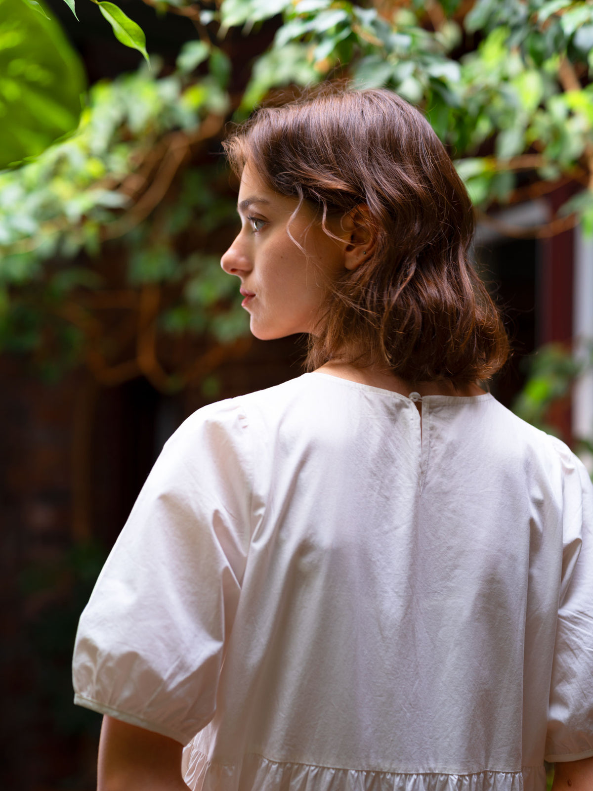 Tiered Cotton Dress - Magnifissance Tiered Cotton Dress - Magnifissance