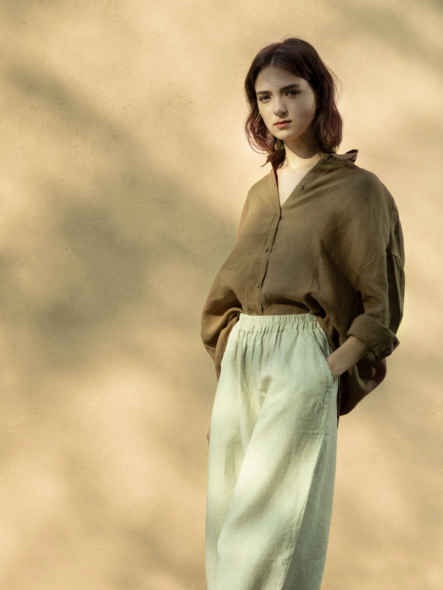 Rustic Elegance Organic Linen Blouse 2