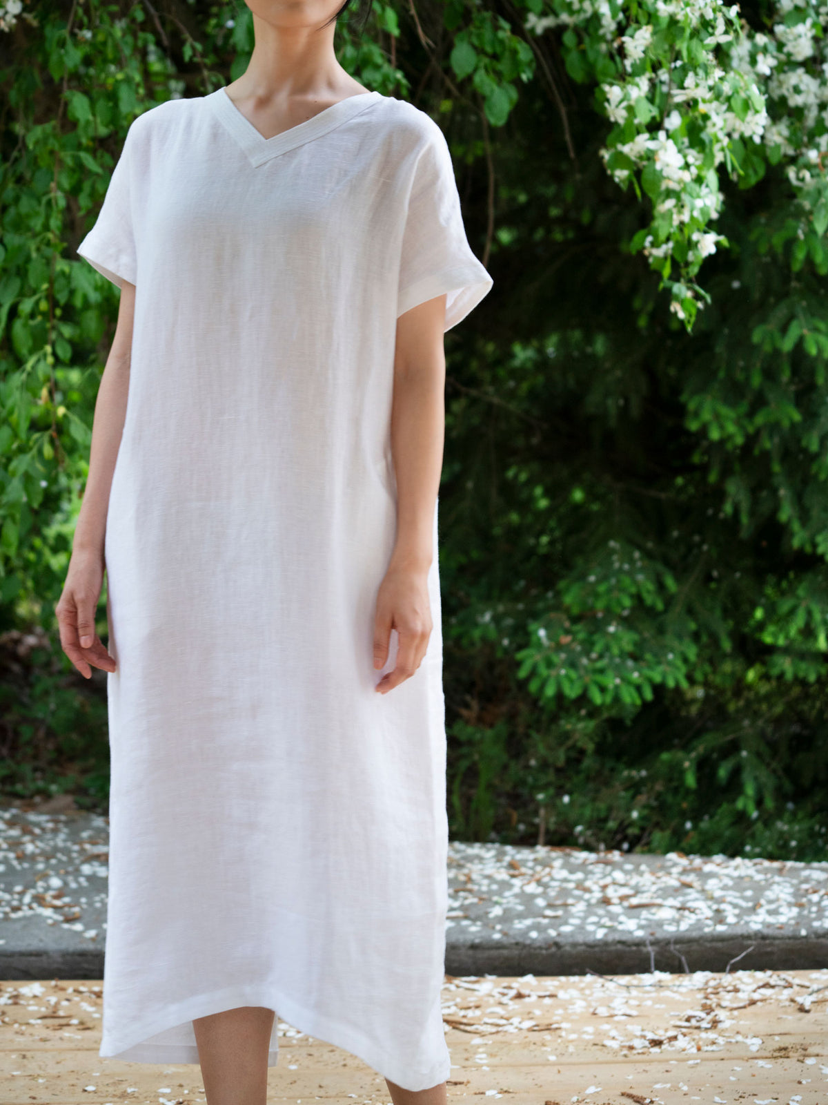 Organic Linen T-Shirt Dress 3