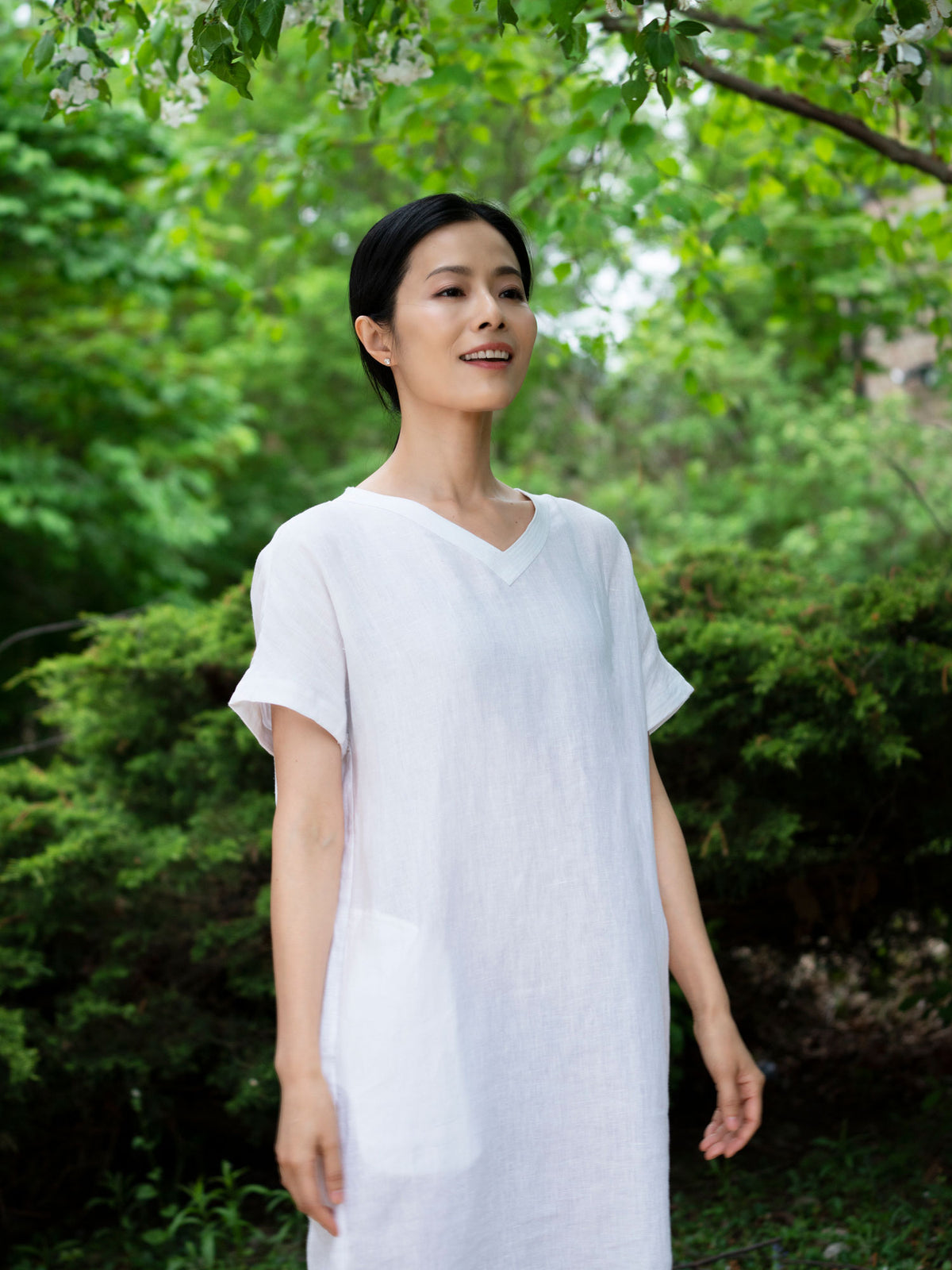 Organic Linen T-Shirt Dress 5