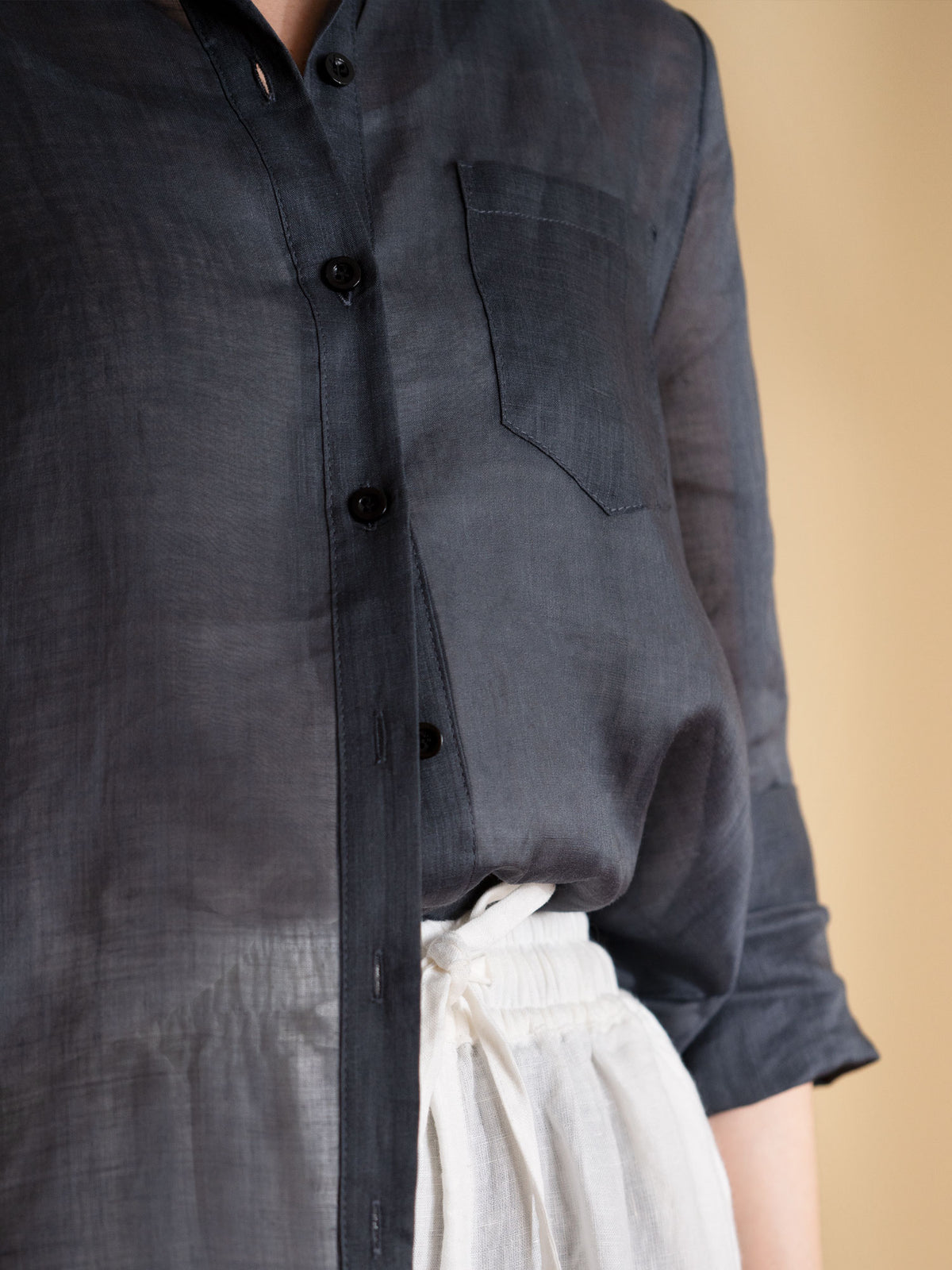 Organic Ramie Shirt with Pocket Detail - Magnifissance Store
