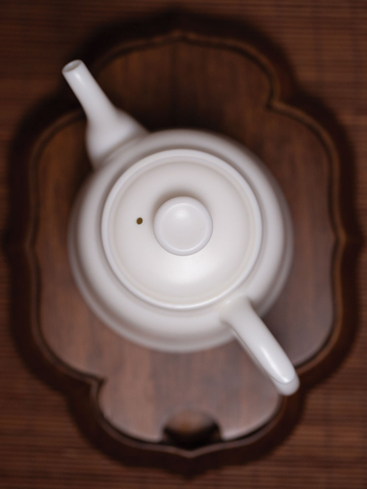 Handmade White Jade-like Porcelain Teapot 5