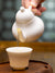 Si Ting Teapot in White Porcelain 1