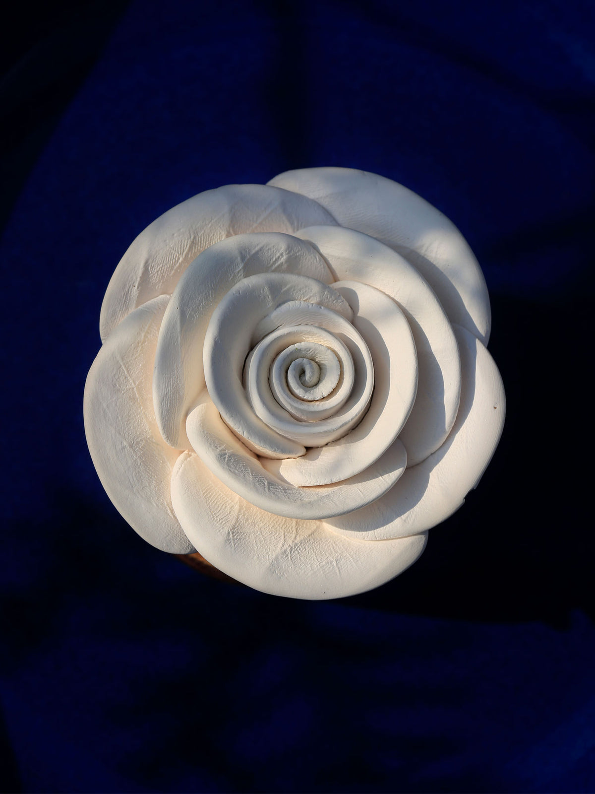 Handmade Rose Ceramic and Wood Diffuser