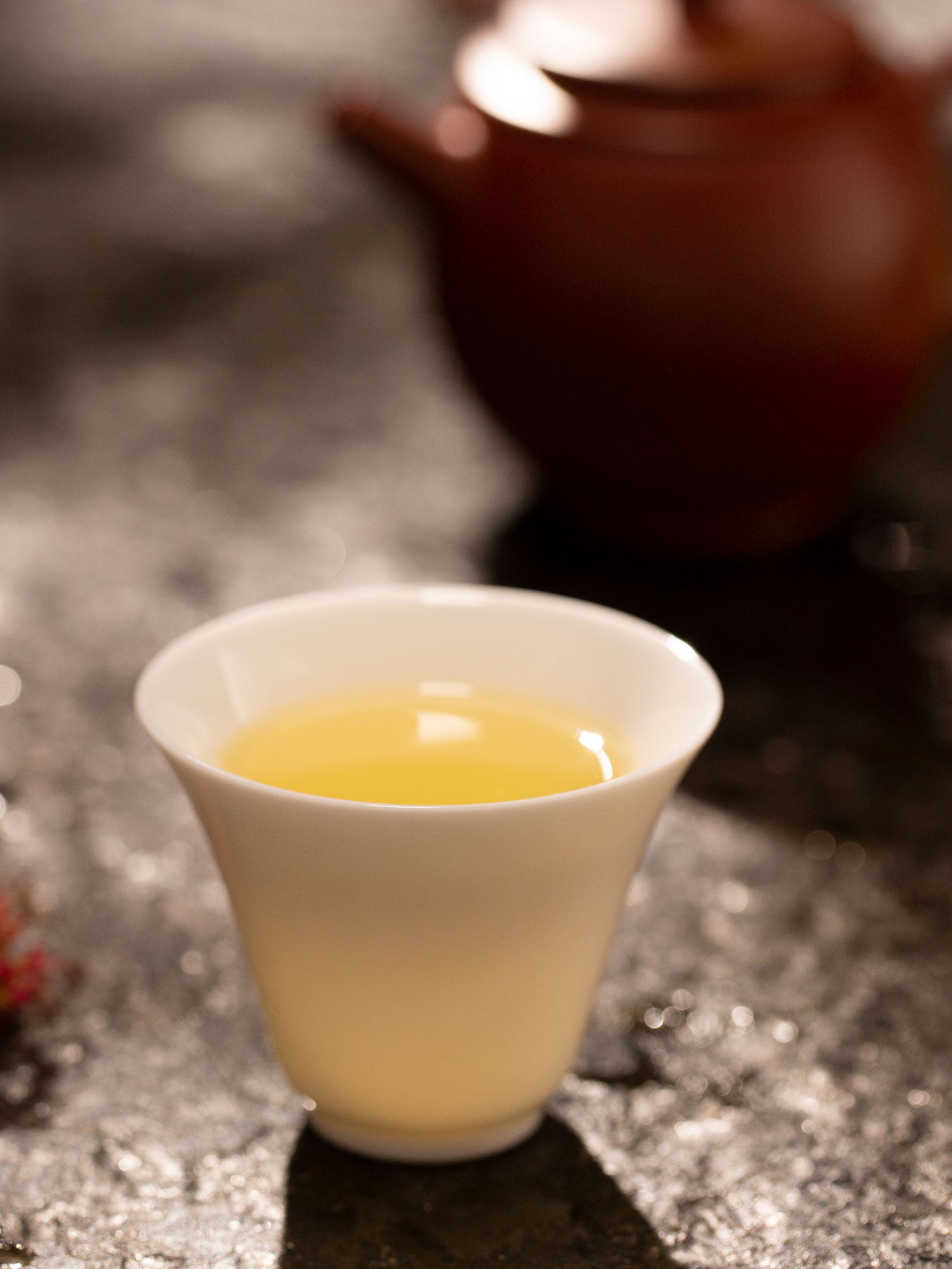 Petite Flared White Porcelain Teacup 1