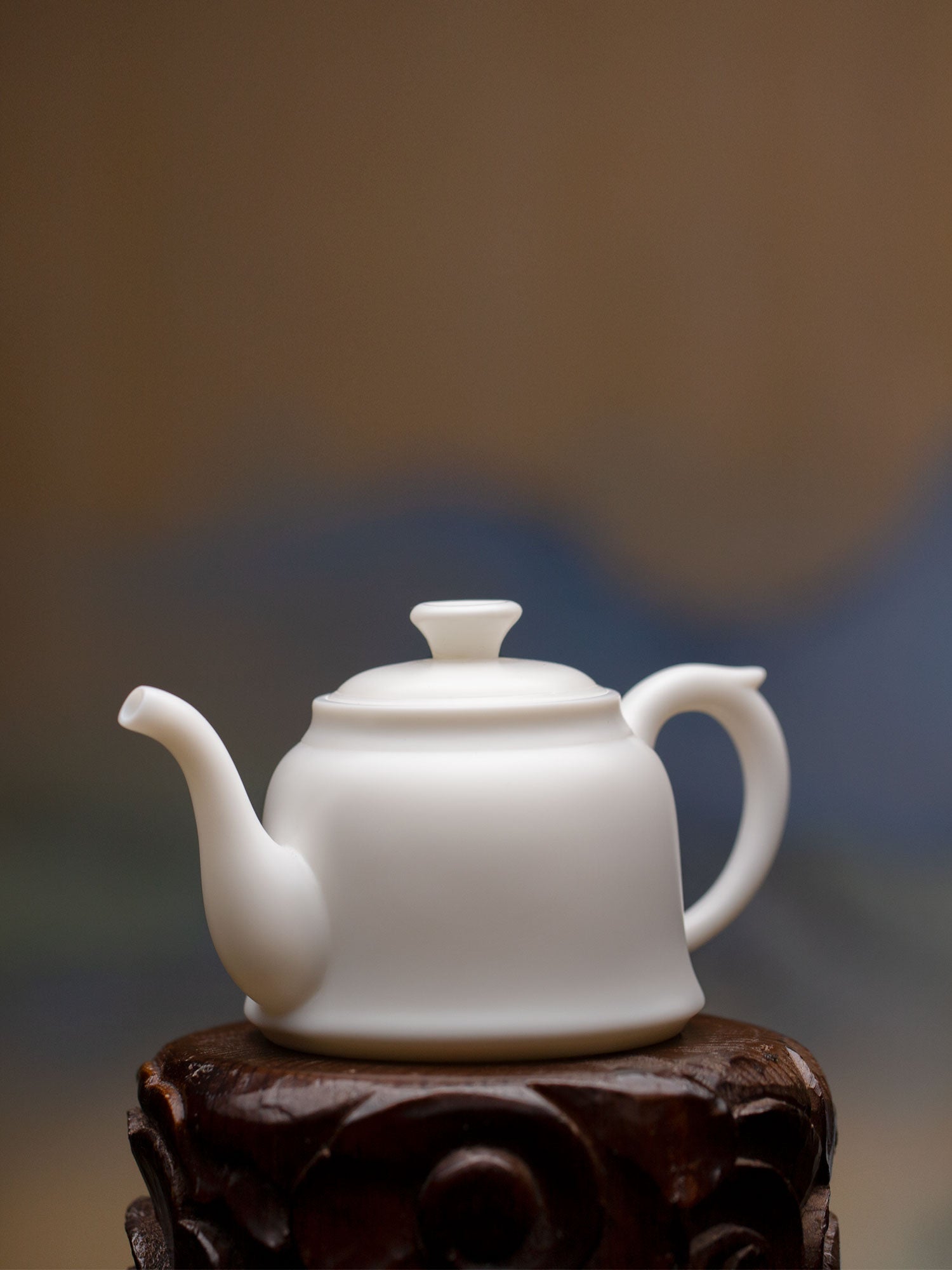 Handmade White Jade-like Porcelain Teapot 2